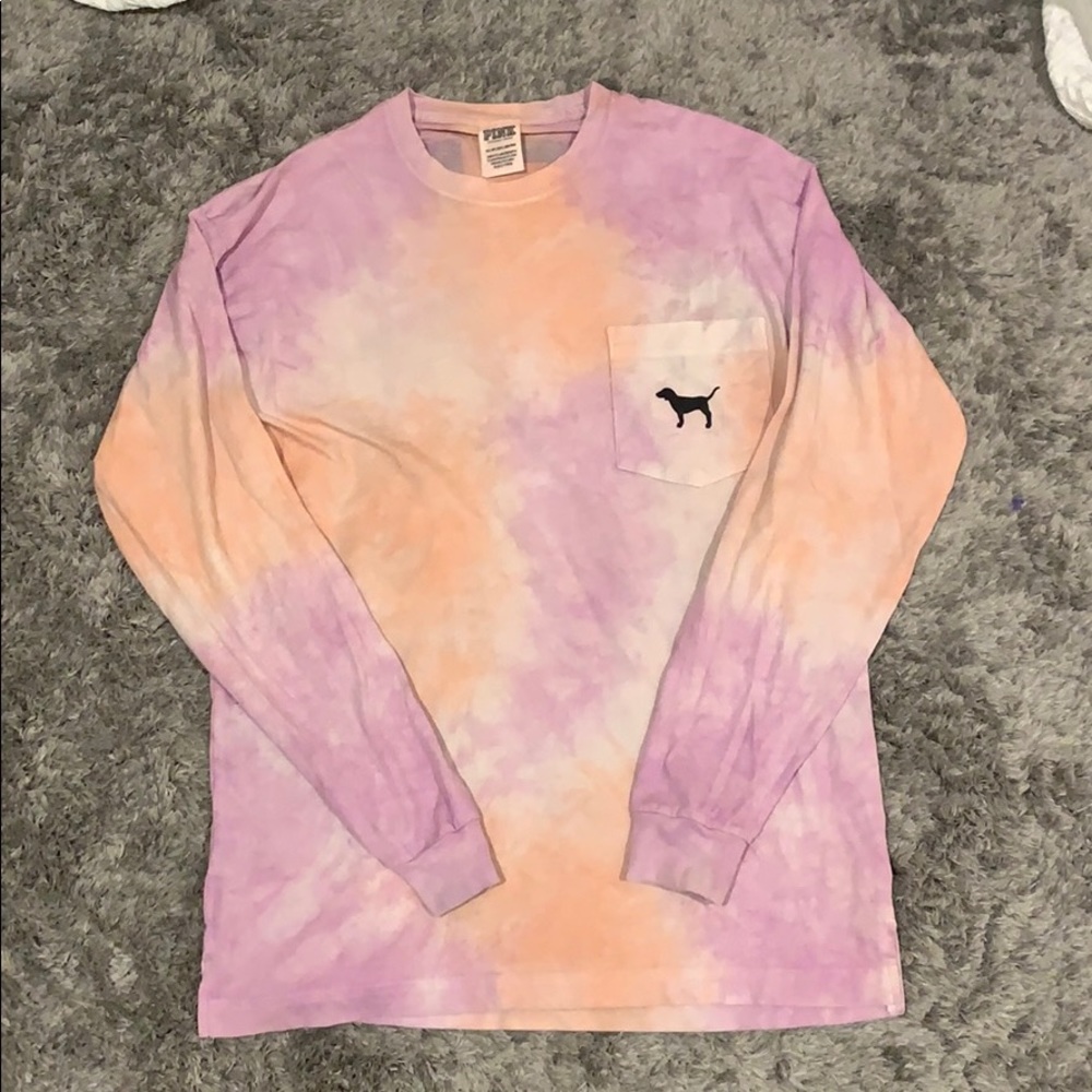 Tie dyed PINK long sleeve
